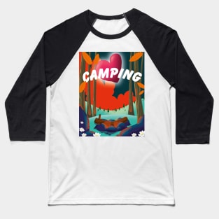 I love camping Baseball T-Shirt